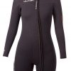 Womens Thermoprene frontzip long sleeve shorty