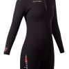 Womens Thermoprene frontzip long sleeve shorty